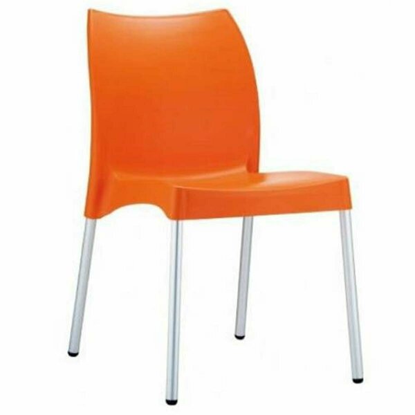 Facelift First Vita Resin Outdoor Dining Chair Orange, 2PK FA2545587